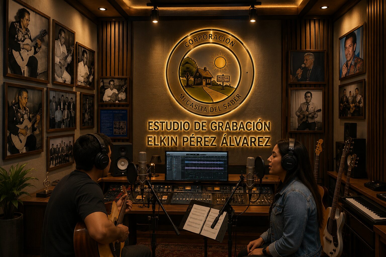 Estudio de grabación para creación musical y artística